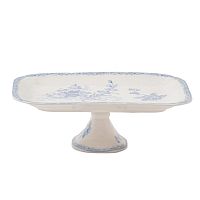 Поднос 25,5*16,5см на ножке Blue Flowers Поднос 25,5*16,5см на ножке Blue Flowers