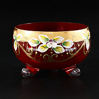 Тройножка 13см золото гранат(кор=36шт) Star Crystal