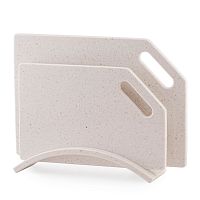 Набор досок на подставке 2шт Мрамор Mastony