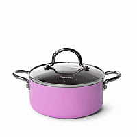 Кастрюля 16*7см 1,3л с крышкой (алюминий) MINI CHEF Fissman