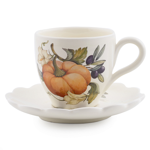 Чайная пара 1пер 2пр Тыква Nuova Cer