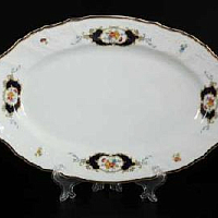 Блюдо овальное 34см Синеглаз (3шт кор) Bernadotte