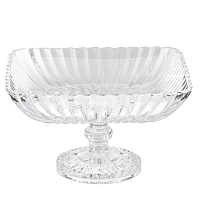 Фруктовница 28см на ножке Crown Max Crystal