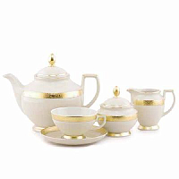 Сервиз чайный 6пер 15пр Constanza Creme Gold 3064 Falkenporzellan