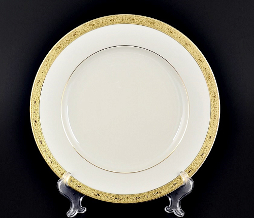 Тарелка 27см 1шт Constanza Creme Gold 3064 Falkenporzellan