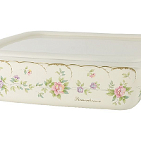 Лоток гастр.эмалиров.с крышкой 21*21*6,5см 1,75л Воспоминание