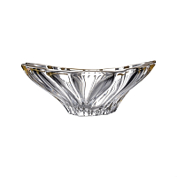 Фруктовница 33см Plantica gold rim Aurum Crystal