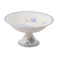 Фруктовница 23см на ножке Blue Flowers