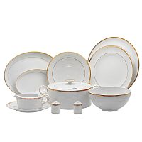 Сервиз столовый 6пер 26пр с супником Milano Gold Falkenporzellan