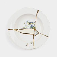 Тарелка глубокая 22см Kintsugi Seletti
