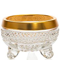 Тройножка 8,5см хрусталь с золотом Фелиция Crystal HeArt