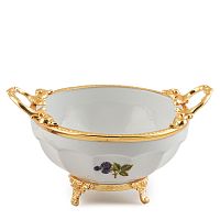 Салатник малый 19*14*10см Фрукты золото Paniz 