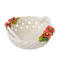 Корзинка декоративная 29см круглая Маки Orgia