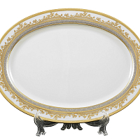 Блюдо овальное 35см Constanza Cremе 9320 GP Falkenporzellan