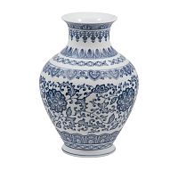 Ваза 25см Blue & White