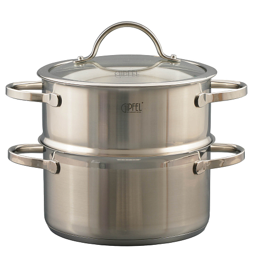 Пароварка двухярусная 3л Victory Gipfel 