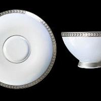 Набор чайных пар 6пер 12пр Constanza Platin 9209 Falkenporzellan