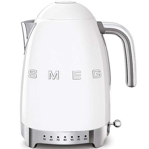 Чайник электрический 1,7л Smeg белый с регул темпер Стиль 50-х гг