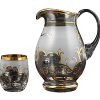 Набор 7пр графин и стаканы Арабский узор с/ф золото Balvinglass