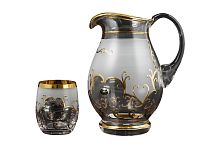 Набор 7пр графин и стаканы Арабский узор с/ф золото Balvinglass