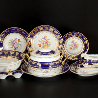 Сервиз столовый 6пер 26пр Constance Кобальт полевой цветок