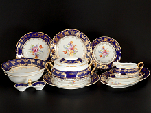 Сервиз столовый 6пер 26пр Constance Кобальт полевой цветок