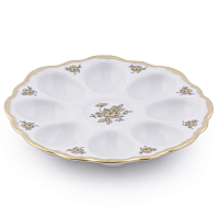 Поднос для яиц 20см Золотая Роза Queen's Crown
