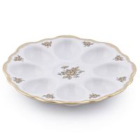 Поднос для яиц 20см Золотая Роза Queen's Crown