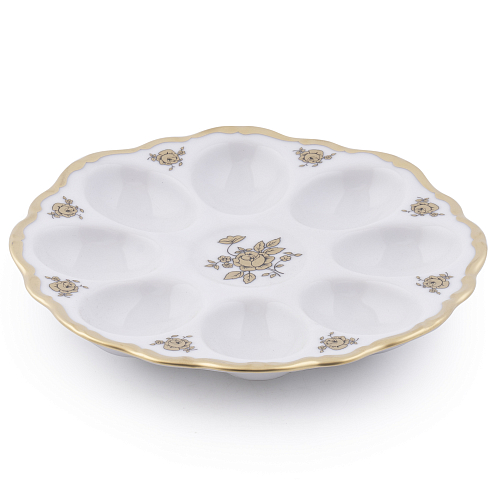 Поднос для яиц 20см Золотая Роза Queen's Crown