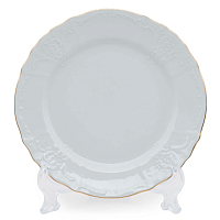 Набор тарелок 21см 6шт Белый узор