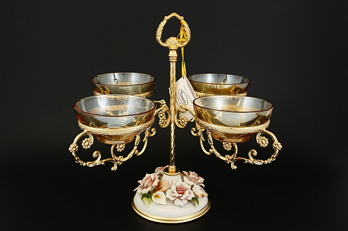 Менажница 4 секции Rozaperla