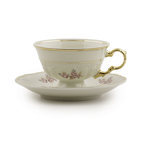 Набор чайных пар 155мл 6шт Анита Слоновая кость Набор чайных пар 155мл 6шт Анита Слоновая кость