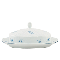 Масленка с крышкой Синий цветок Bernadotte