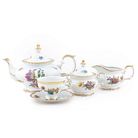 Сервиз чайный 6пер 15пр Мейсенский букет Queen's Crown