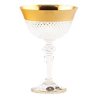 Набор креманок 180мл 2шт хрусталь с золотом Филиция Crystal HeArt