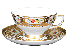 Набор чайных пар 6шт Vienna Creme Gold