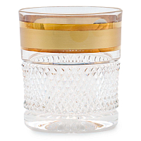 Набор стаканов 320мл 6шт хрусталь с золотом Max Crystal