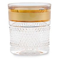 Набор стаканов 320мл 6шт хрусталь с золотом Max Crystal