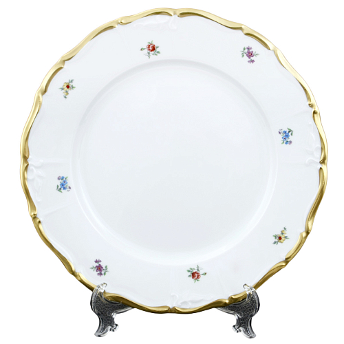 Блюдо круглое 30см Мария Луиза Белая матовая Carlsbad