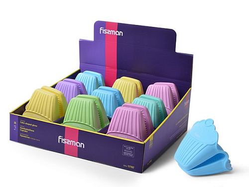 Прихватка силиконовая в форме кекса Fissman