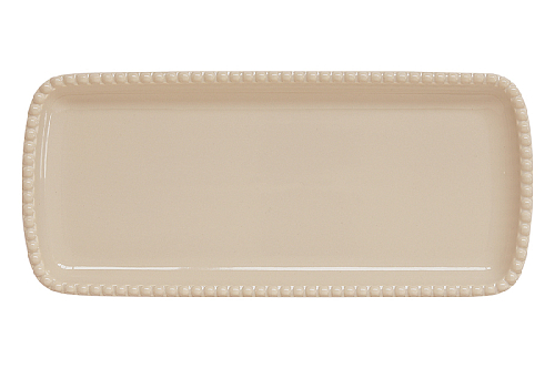 Блюдо прямоугольное 36*16см бежевое Tiffany Easy Life