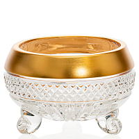 Тройножка 10,5см хрусталь с золотом Фелиция Crystal HeArt