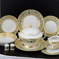 Сервиз столовый 6пер 27пр Donna Green Gold Falkenporzellan