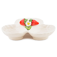 Кабаретница 29см 3 секции Клубника Annaluma