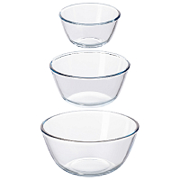 Набор салатников 23см 19см 15см 3шт Crystal glass
