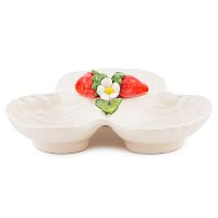 Кабаретница 29см 3 секции Клубника Annaluma