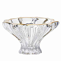 Конфетница 15см Plantica Матовое золото Pallme Konig AS Crystal
