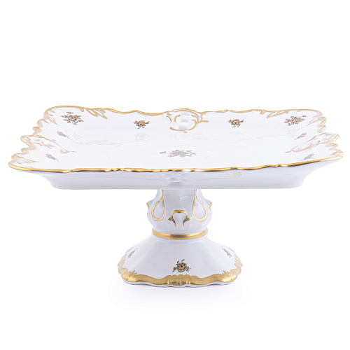 Поднос 32см квадратный н/н Золотая Роза Queen's Crown