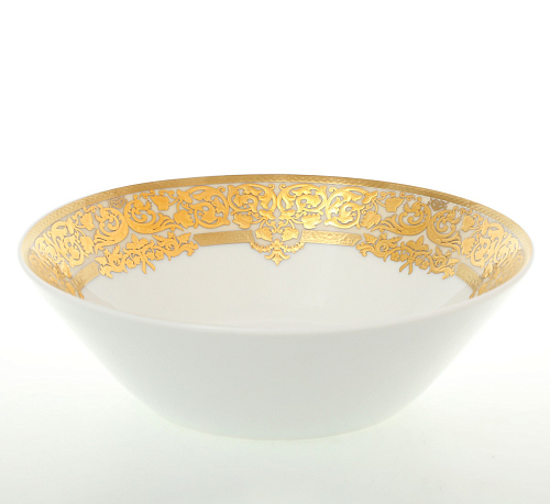 Салатник 19см 1шт Natalia Creme Gold