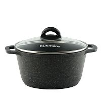 Кастрюля 4,5л с крышкой Granit black 